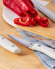 KARACA SET DE COUTEAUX SUR SUPPORT MASTERCUT CREME
