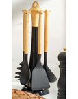 KARACA WOODLAND BLACK SET A USTENSILE 6 PIECES