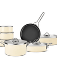 KARACA BATTERIE DE CUISINE EMAILLE CREME ERVA | 14 PIECES