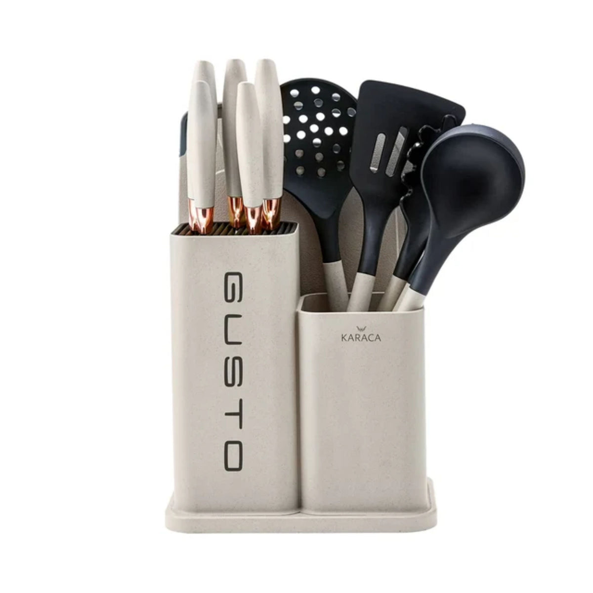 KARACA SET D'USTENSILES GUSTO CREME | 12 PIECES