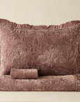 KARACA ENSEMBLE DE COUVRE LIT VIEUX ROSE | 230X240CM | 3 PIECES