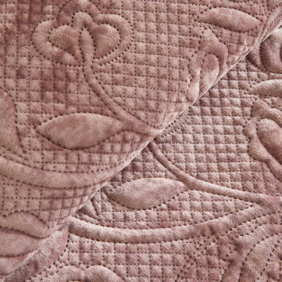 KARACA ENSEMBLE DE COUVRE LIT VIEUX ROSE | 230X240CM | 3 PIECES