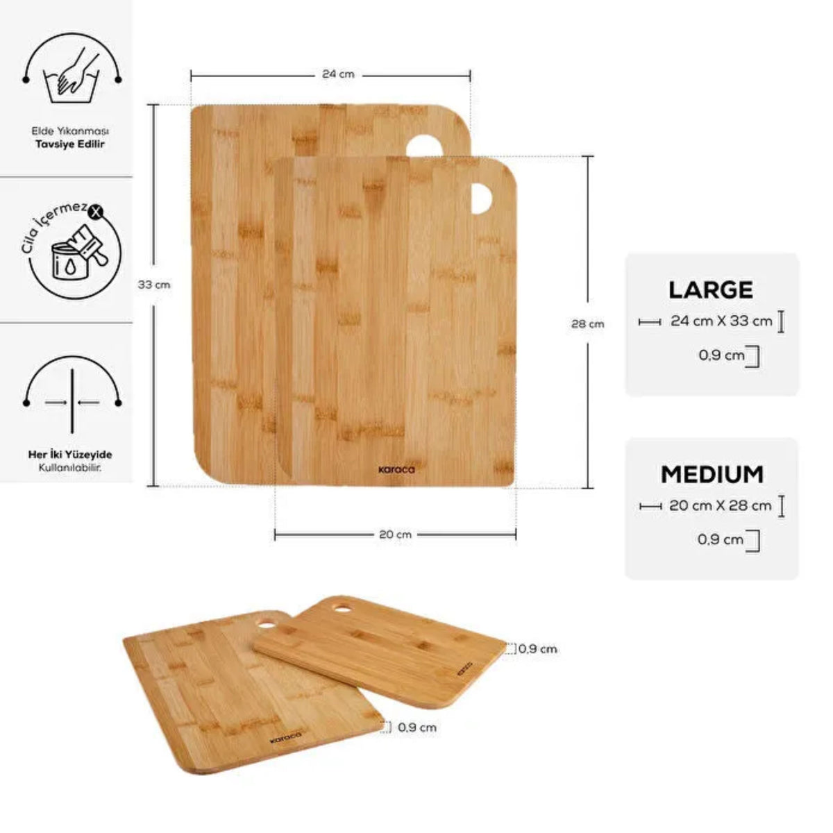 KARACA PLANCHE A DECOUPER AZUR |  2 PIECES