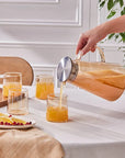 KARACA SERENE AMBER 7 PIECE GLASS SET
