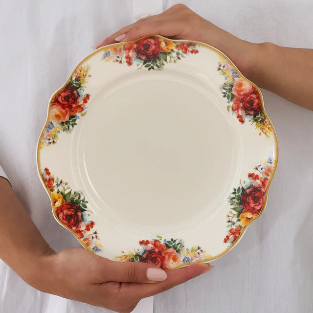 KARACA SERVICE A BRUNCH FOREVER BONE AMAROSE 26PIECES 6PERSONNES