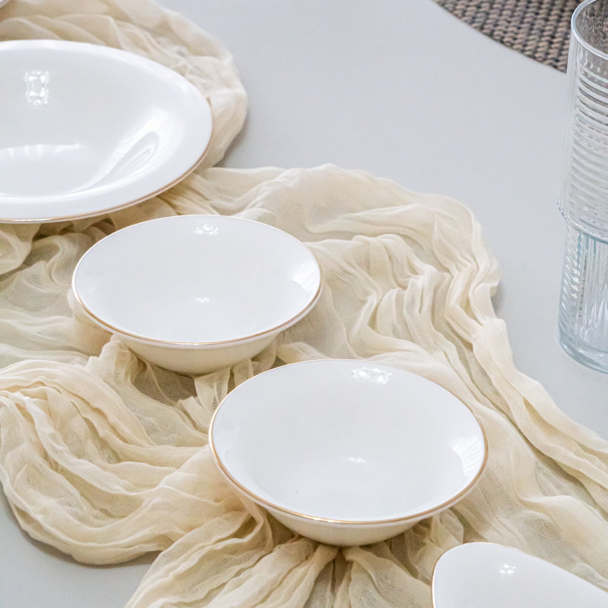 KARACA FINE PEARL BRUNCH SET NEW FAME GOLD 6 PEOPLE 26 PIECES