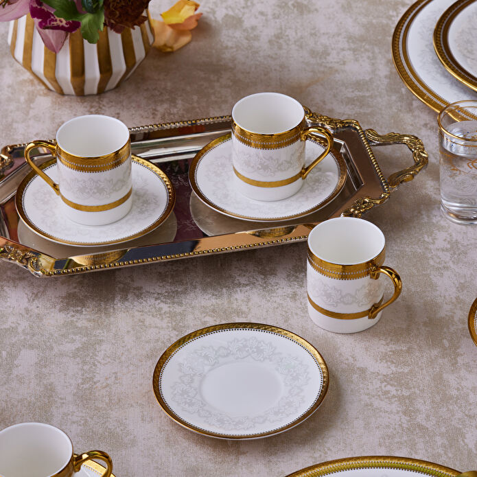 KARACA SERVICE A CAFE ROYAL BONE CHARLOTTE | 90ML | 12PIECES | 6PERSONNES