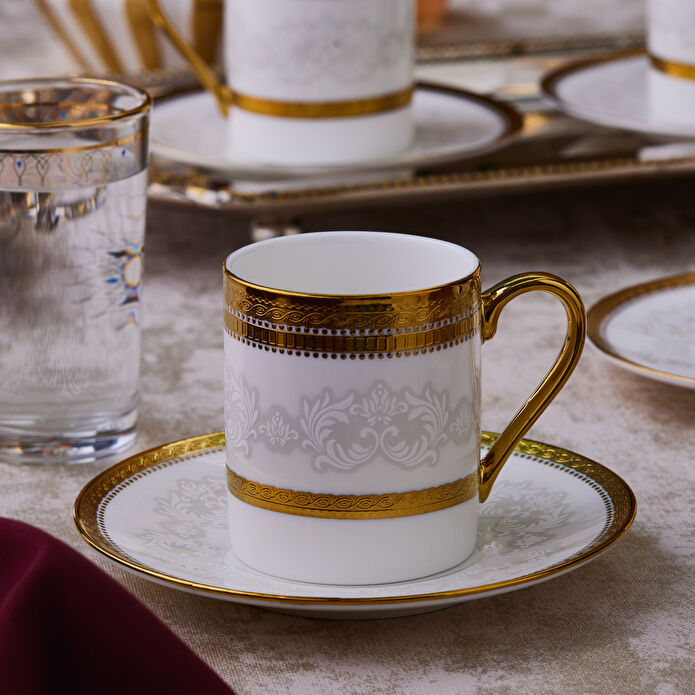 KARACA SERVICE A CAFE ROYAL BONE CHARLOTTE | 90ML | 12PIECES | 6PERSONNES
