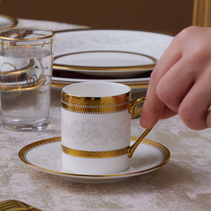 KARACA SERVICE A CAFE ROYAL BONE CHARLOTTE | 90ML | 12PIECES | 6PERSONNES