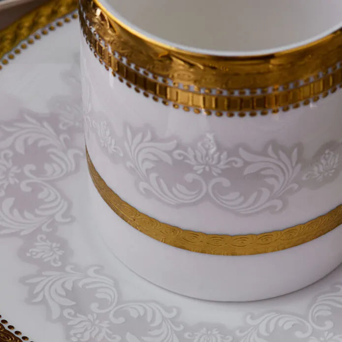 KARACA SERVICE A CAFE ROYAL BONE CHARLOTTE | 90ML | 12PIECES | 6PERSONNES