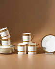 KARACA SERVICE A CAFE ROYAL BONE CHARLOTTE | 90ML | 12PIECES | 6PERSONNES