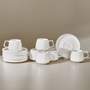KARACA SERVICE A CAFE SATURN | 90ML | 12 PIECES | 6 PERSONNES