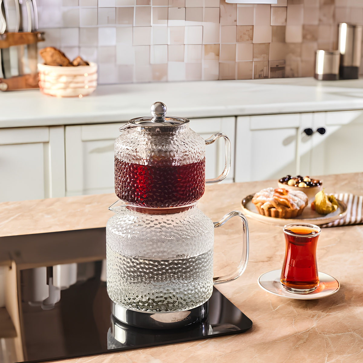 KARACA THEIERE EN VERRE BOROSILICATE GLISSIA