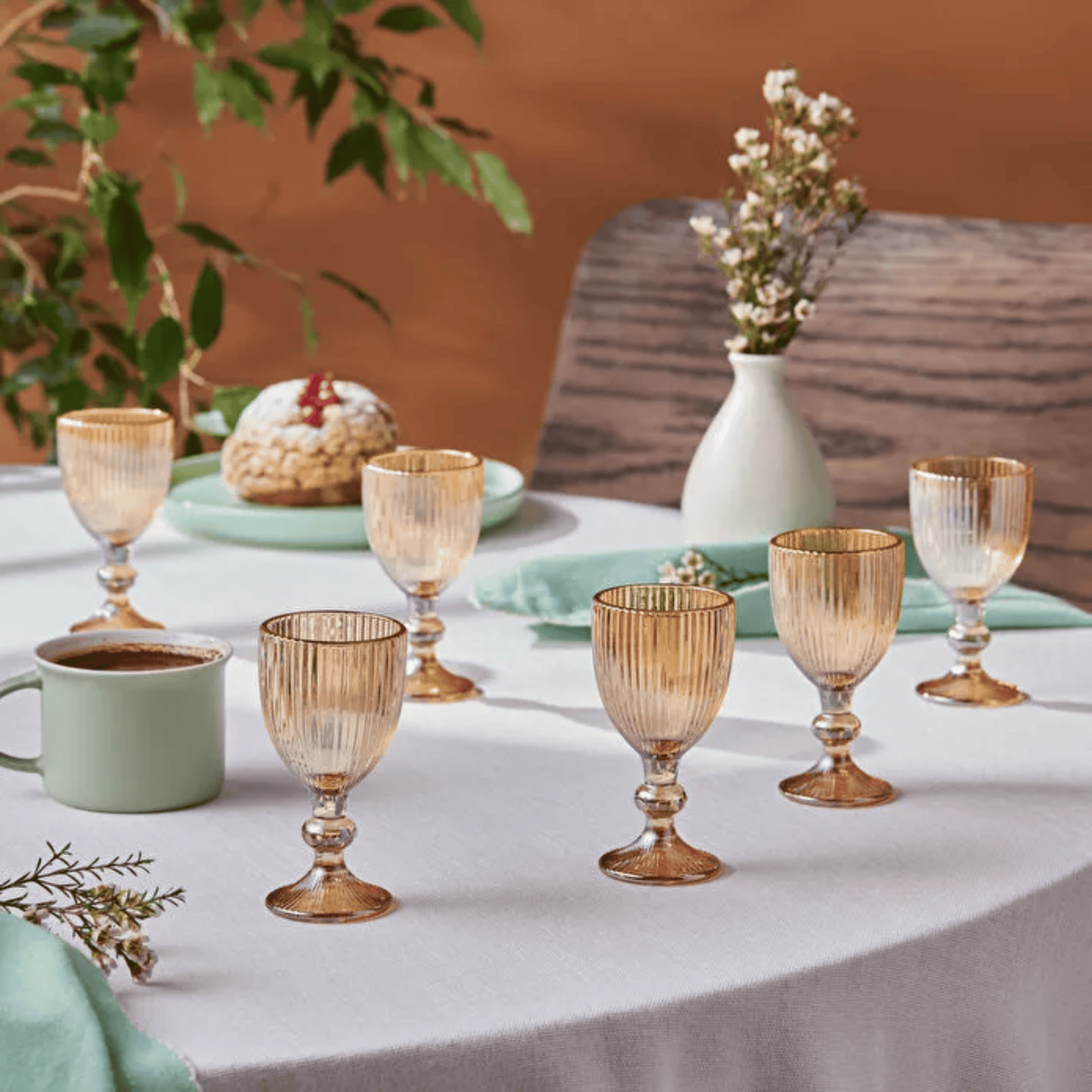 KARACA VERRES A SHOT ROCCO AMBER | 6 PIECES | 60ML