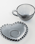 KARACA GLORY ANTHRACITE 200ML TEA GLASS
