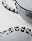 KARACA GLORY ANTHRACITE 200ML TEA GLASS
