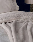 KARACA PARURE DE LIT LYRA SILVER 8 PIECES - ALINDA HOME 