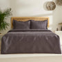 KARACA LEAF ANTHRACITE BEDSPREAD SET 230 X 240 CM
