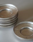 BRICARD LOT DE 6 DESSOUS DE VERRE TAUPE NACRE