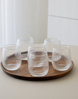 LOT DE 6 VERRES LINES | 330ML