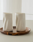LOT DE 2 MUG LONG WAVE BLANC | 350ML