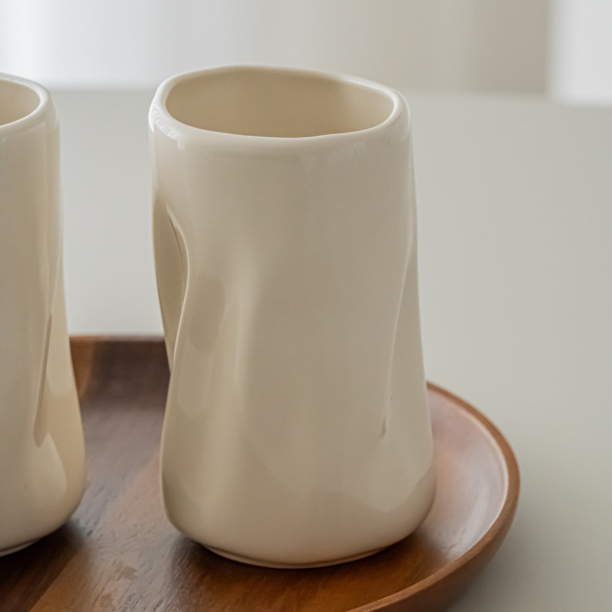LOT DE 2 MUG LONG WAVE CREME | 350ML
