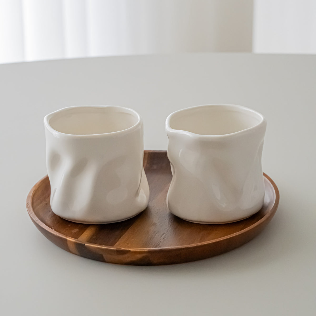 LOT DE 2 MUG WAVE BLANC | 350ML