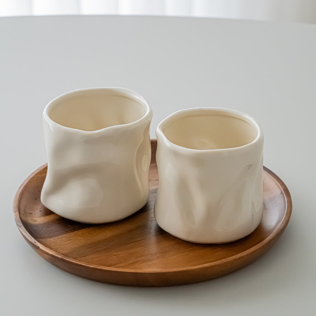 LOT DE 2 MUG WAVE CREME | 350ML