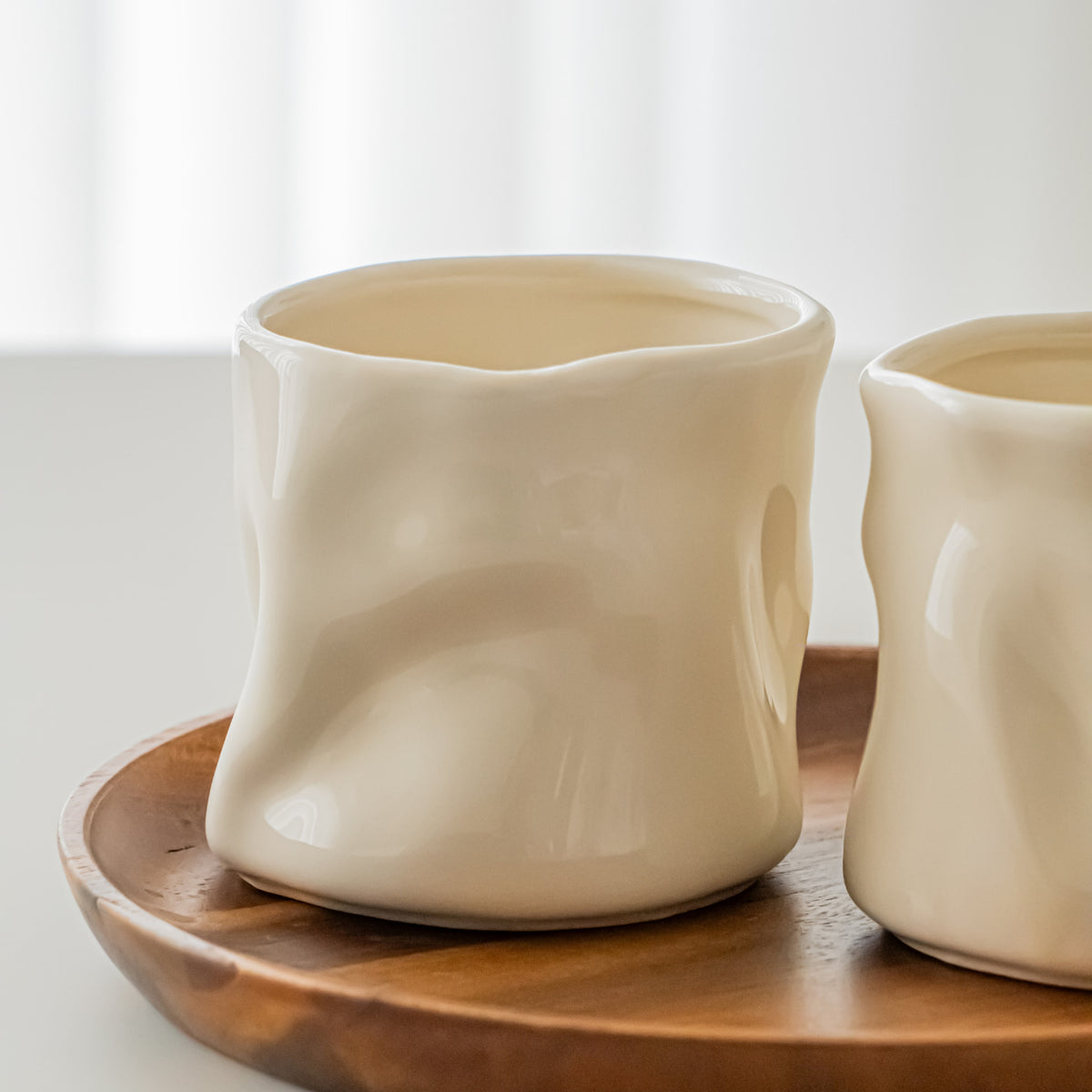 LOT DE 2 MUG WAVE CREME | 350ML