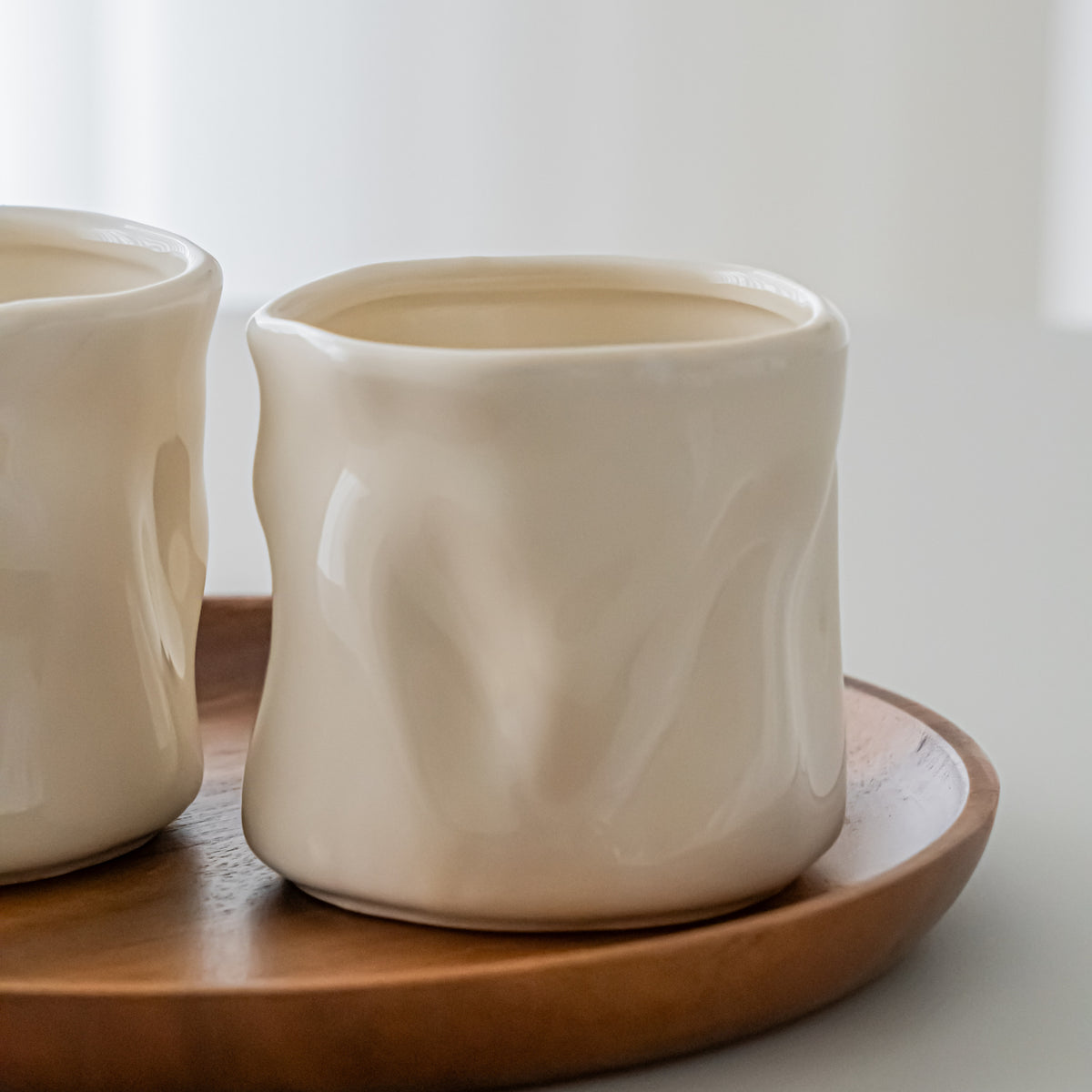 LOT DE 2 MUG WAVE CREME | 350ML