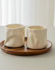 LOT DE 2 MUG WAVE CREME | 350ML