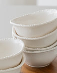 COUPELLES APERITIFS PEARLS BLANC | 11.6CM | 6 PIECES