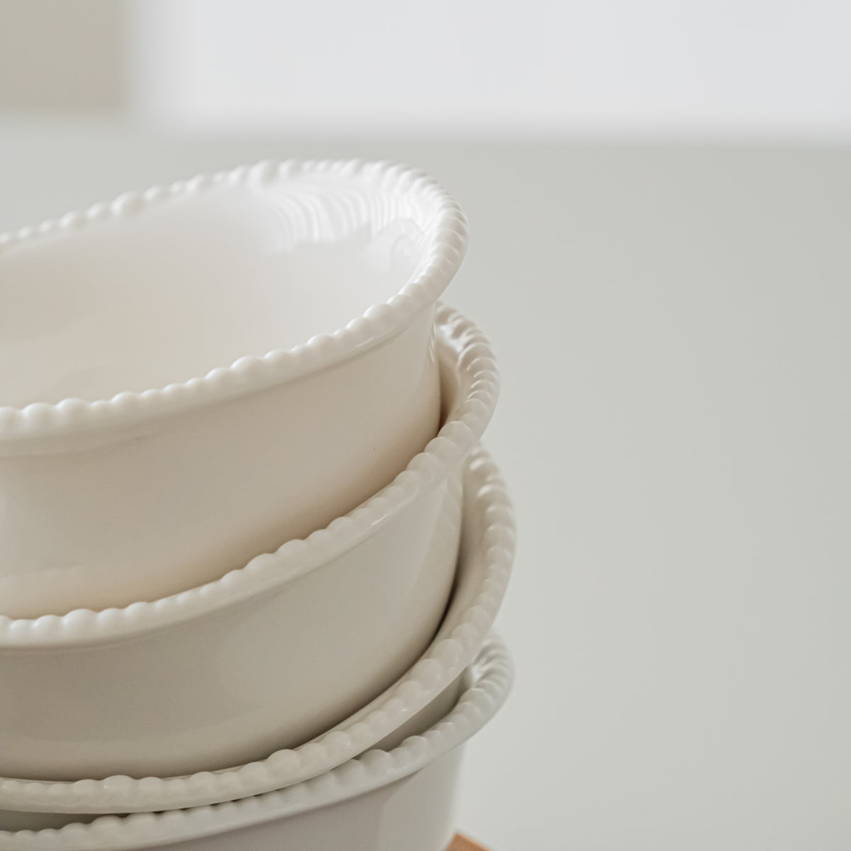COUPELLES APERITIFS PEARLS BLANC | 11.6CM | 6 PIECES