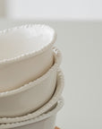 COUPELLES APERITIFS PEARLS BLANC | 11.6CM | 6 PIECES