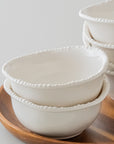 COUPELLES APERITIFS PEARLS BLANC | 11.6CM | 6 PIECES