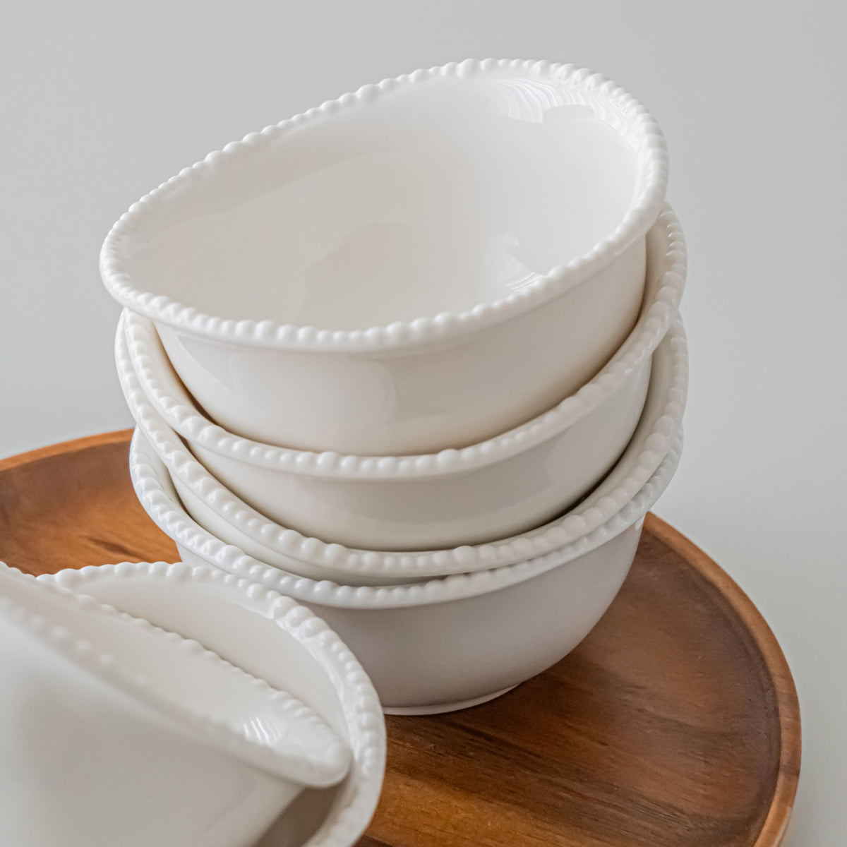 COUPELLES APERITIFS PEARLS BLANC | 11.6CM | 6 PIECES