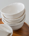 COUPELLES APERITIFS PEARLS BLANC | 11.6CM | 6 PIECES