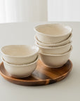 COUPELLES APERITIFS PEARLS CREME | 11.6CM | 6 PIECES