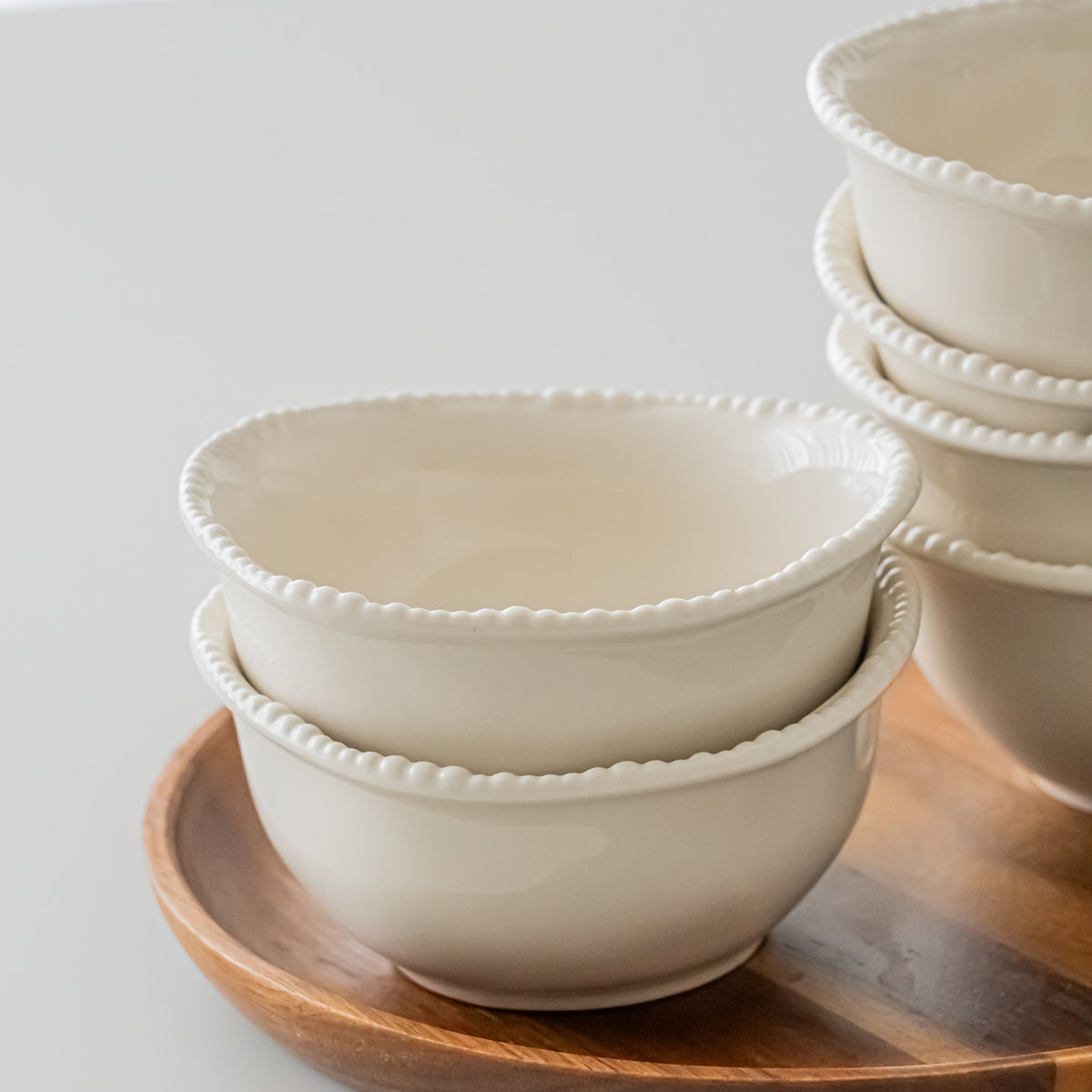 COUPELLES APERITIFS PEARLS CREME | 11.6CM | 6 PIECES