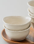 COUPELLES APERITIFS PEARLS CREME | 11.6CM | 6 PIECES