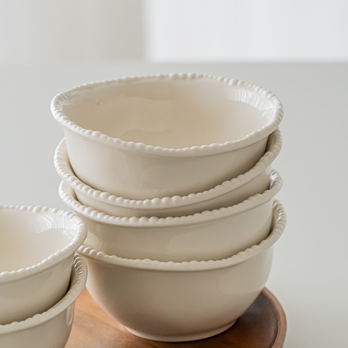 COUPELLES APERITIFS PEARLS CREME | 11.6CM | 6 PIECES