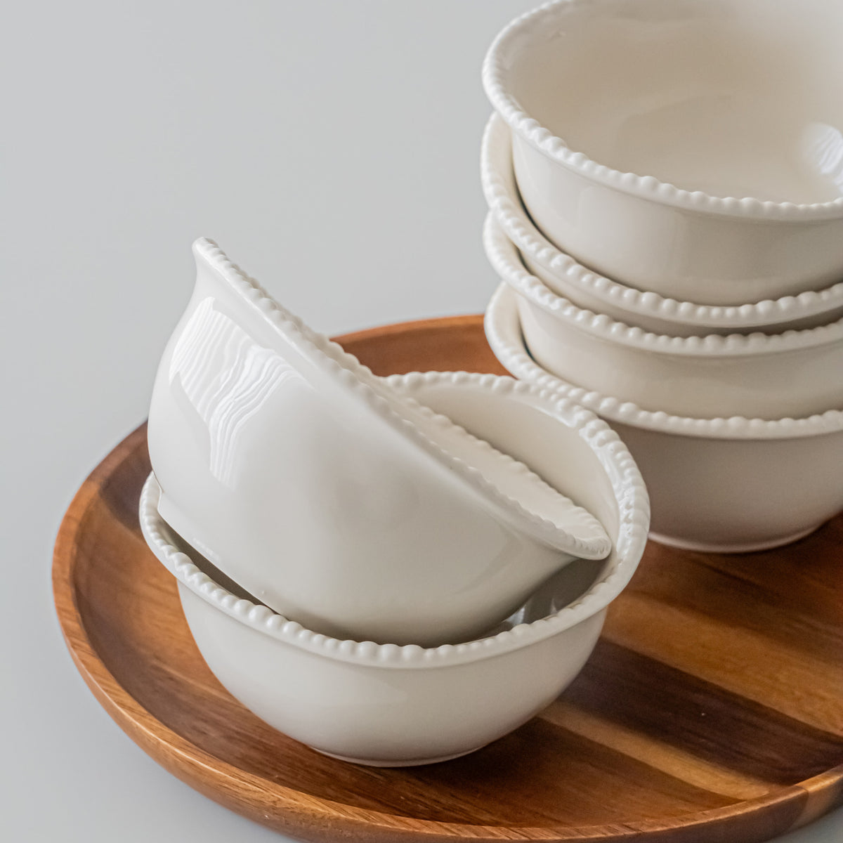 COUPELLES APERITIFS PEARLS CREME | 11.6CM | 6 PIECES