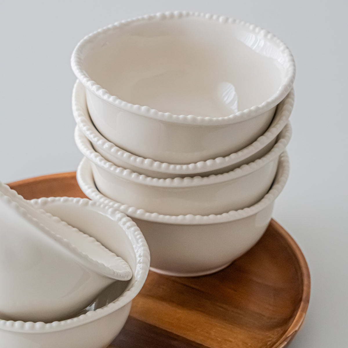COUPELLES APERITIFS PEARLS CREME | 11.6CM | 6 PIECES