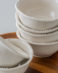 COUPELLES APERITIFS PEARLS CREME | 11.6CM | 6 PIECES