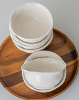 COUPELLES APERITIFS PEARLS CREME | 11.6CM | 6 PIECES