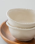 COUPELLES APERITIFS PEARLS CREME | 9CM | 6 PIECES