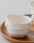 COUPELLES APERITIFS PEARLS BLANC | 9CM | 6 PIECES