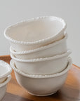 COUPELLES APERITIFS PEARLS BLANC | 9CM | 6 PIECES
