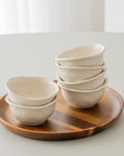 COUPELLES APERITIFS PEARLS CREME | 9CM | 6 PIECES