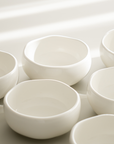 SET OF 6 DIVA WHITE SNACK BOWLS | 9CM